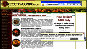 What Recetasycomidas.com website looked like in 2016 (7 years ago)