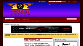 What Redlinesonline.com website looked like in 2016 (8 years ago)