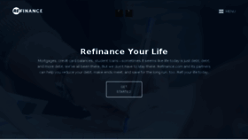 What Refinance.com website looked like in 2016 (8 years ago)