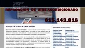 What Reparacionaireacondicionadomadrid.es website looked like in 2016 (8 years ago)