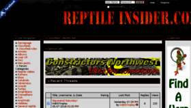 What Reptileinsider.com website looked like in 2016 (7 years ago)