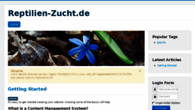 What Reptilien-zucht.de website looked like in 2016 (8 years ago)
