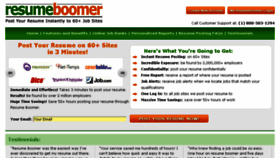 What Resumeboomer.com website looked like in 2016 (7 years ago)