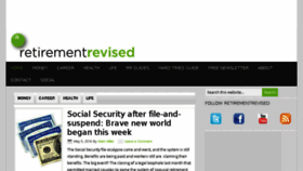What Retirementrevised.com website looked like in 2016 (7 years ago)