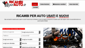 What Ricambiperauto.it website looked like in 2016 (8 years ago)