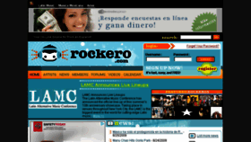 What Rockero.com website looked like in 2016 (8 years ago)