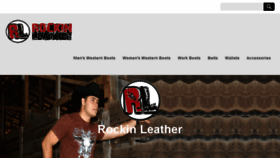 What Rockinleather.com website looked like in 2016 (7 years ago)