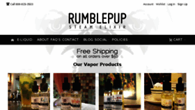 What Rumblepup.com website looked like in 2016 (8 years ago)