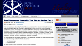 What Ruthblog.org website looked like in 2016 (7 years ago)
