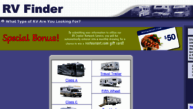 What Rv-finder.com website looked like in 2016 (8 years ago)
