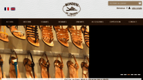 What Rondini.fr website looked like in 2016 (9 years ago)