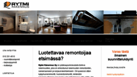 What Rytmirakennus.fi website looked like in 2016 (8 years ago)