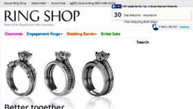 What Ringshop.com website looked like in 2016 (7 years ago)