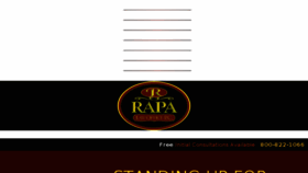 What Rapalegal.com website looked like in 2016 (7 years ago)