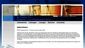 What Retel.ch website looked like in 2016 (7 years ago)