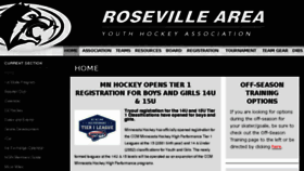 What Rosevillehockey.org website looked like in 2016 (7 years ago)
