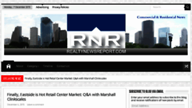 What Realtynewsreport.com website looked like in 2016 (7 years ago)