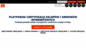 What Rzetelnyregulamin.pl website looked like in 2016 (7 years ago)