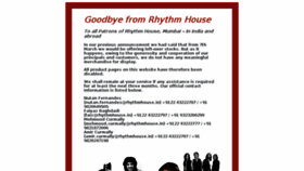 What Rhythmhouse.in website looked like in 2016 (7 years ago)