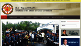 What Region5.dilg.gov.ph website looked like in 2016 (7 years ago)