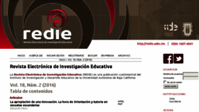 What Redie.uabc.mx website looked like in 2016 (7 years ago)