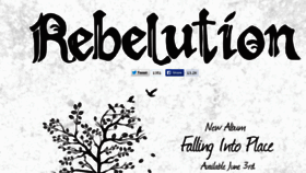 What Rebelutionmusic.com website looked like in 2016 (7 years ago)
