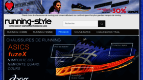 What Running-style.com website looked like in 2016 (7 years ago)