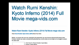 What Rurnikenshin2014-mega-vids-com.blogspot.com website looked like in 2016 (8 years ago)