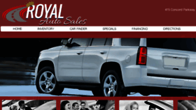 What Royalautosales.com website looked like in 2016 (7 years ago)