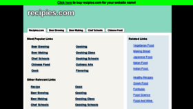What Recipies.com website looked like in 2016 (7 years ago)