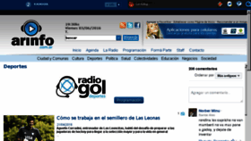What Radiogol.com.ar website looked like in 2016 (7 years ago)