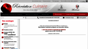 What Recreationculinaire.fr website looked like in 2016 (7 years ago)
