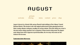 What Restaurantaugust.com website looked like in 2016 (7 years ago)