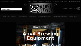 What Rebelbrewer.com website looked like in 2016 (9 years ago)