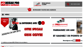 What Reseaupro.fr website looked like in 2016 (7 years ago)