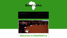 What Relief4africa.org website looked like in 2016 (7 years ago)