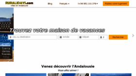 What Ruralidays.fr website looked like in 2016 (7 years ago)