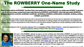 What Rowberry.org website looked like in 2016 (7 years ago)