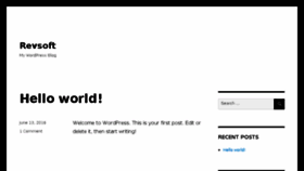 What Revsoft.me website looked like in 2016 (9 years ago)