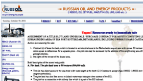 What Russoil.eu website looked like in 2016 (7 years ago)