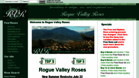 What Roguevalleyroses.com website looked like in 2016 (7 years ago)