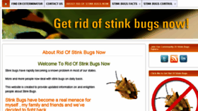 What Ridofstinkbugsnow.com website looked like in 2016 (7 years ago)