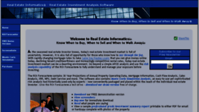 What Realestateinformatics.com website looked like in 2016 (7 years ago)