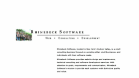 What Rhinebecksoftware.com website looked like in 2016 (7 years ago)