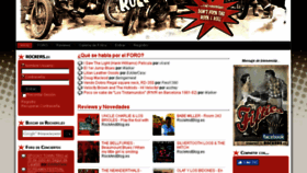 What Rockers.es website looked like in 2016 (7 years ago)