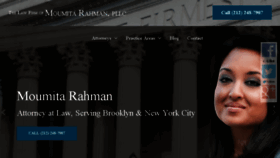 What Rahmanlawpllc.com website looked like in 2016 (7 years ago)