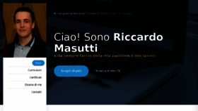 What Riccardomasutti.com website looked like in 2016 (7 years ago)
