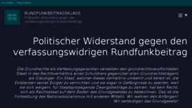 What Rundfunkbeitragsklage.de website looked like in 2016 (7 years ago)