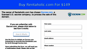 What Rentaholic.com website looked like in 2016 (7 years ago)