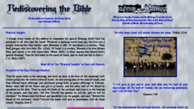 What Rediscoveringthebible.com website looked like in 2016 (7 years ago)